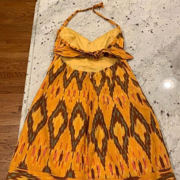 Nanette Lepore Wild West Ikat Halter Dress sz 0 - Picture 6 of 8
